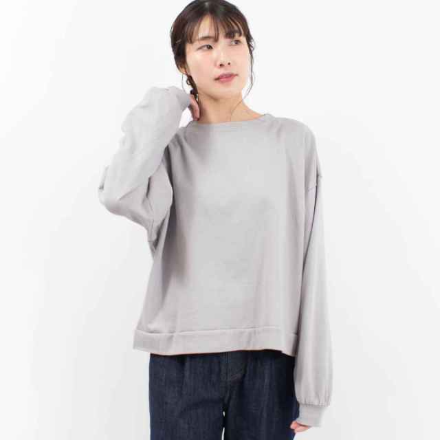 sabbatum サバタム 40/20 ミニ裏毛2WAY ボリュームスリーブカーディガン SA-34224 30代 40代 50代 大人 かわいい おしゃれ カジュアル シンプル ベーシック sabbatum サバタム 40/20 ミニ裏毛2WAY ボリュームスリーブ