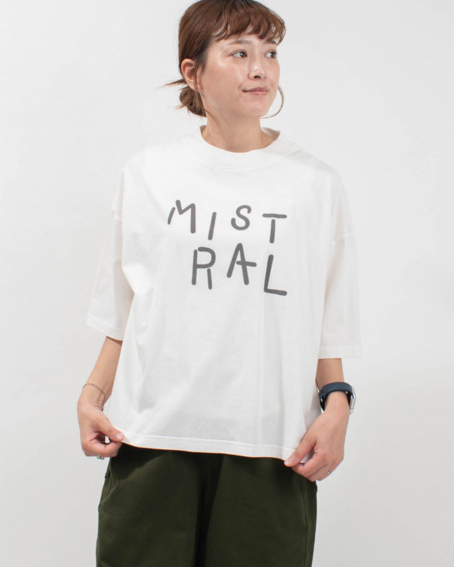 sabbatum BD30/1天竺（アメリカンドライ）半袖プリントTee[MISTRAL]
