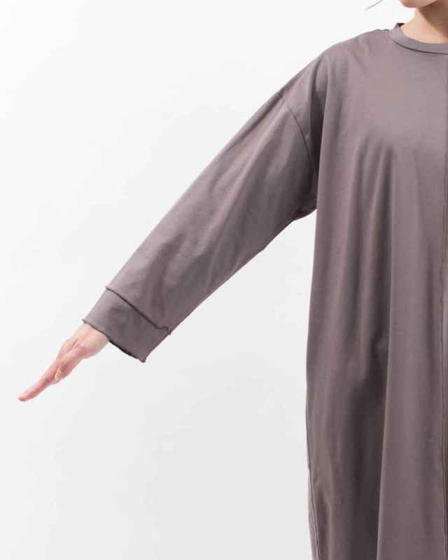 SA-35214 sabbatum マスタリーハイゲージスムース メロウスリットロングワンピース 