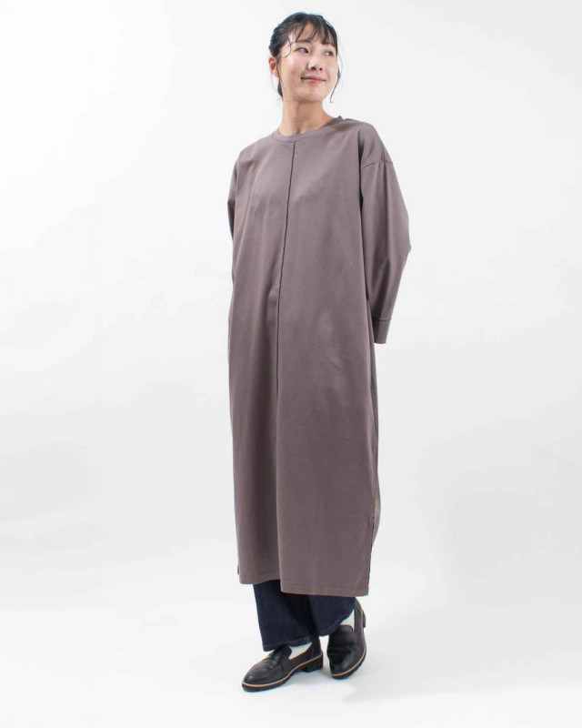 SA-35214 sabbatum マスタリーハイゲージスムース メロウスリットロングワンピース 