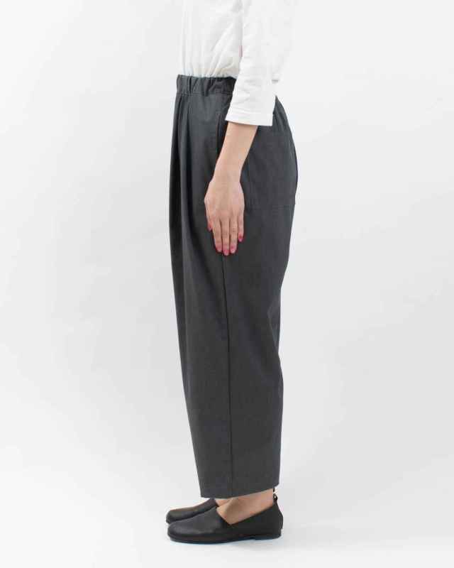 SA-35801  sabbatum T/Rファインツイルストレッチ ワイドタックイージーパンツ