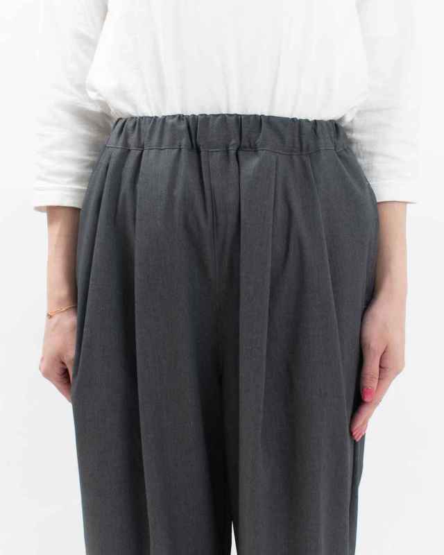 SA-35801  sabbatum T/Rファインツイルストレッチ ワイドタックイージーパンツ