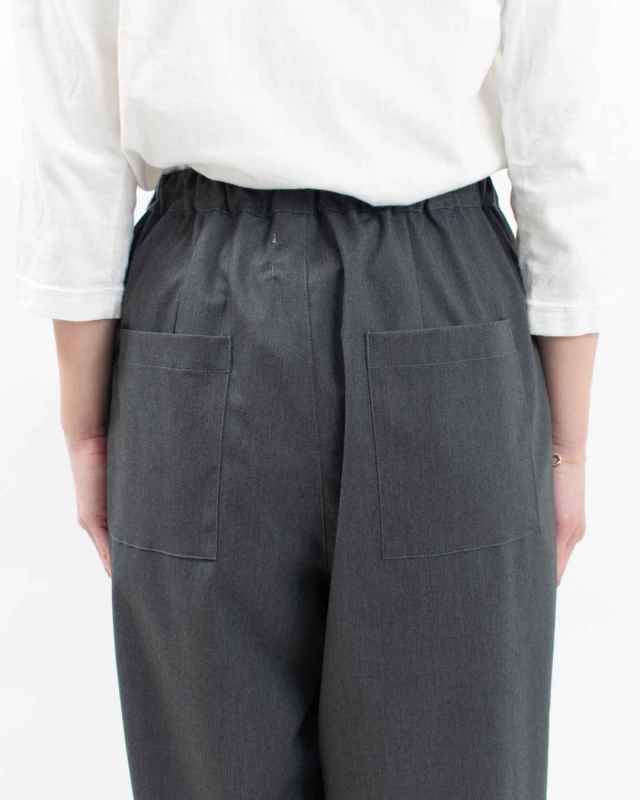 SA-35801  sabbatum T/Rファインツイルストレッチ ワイドタックイージーパンツ