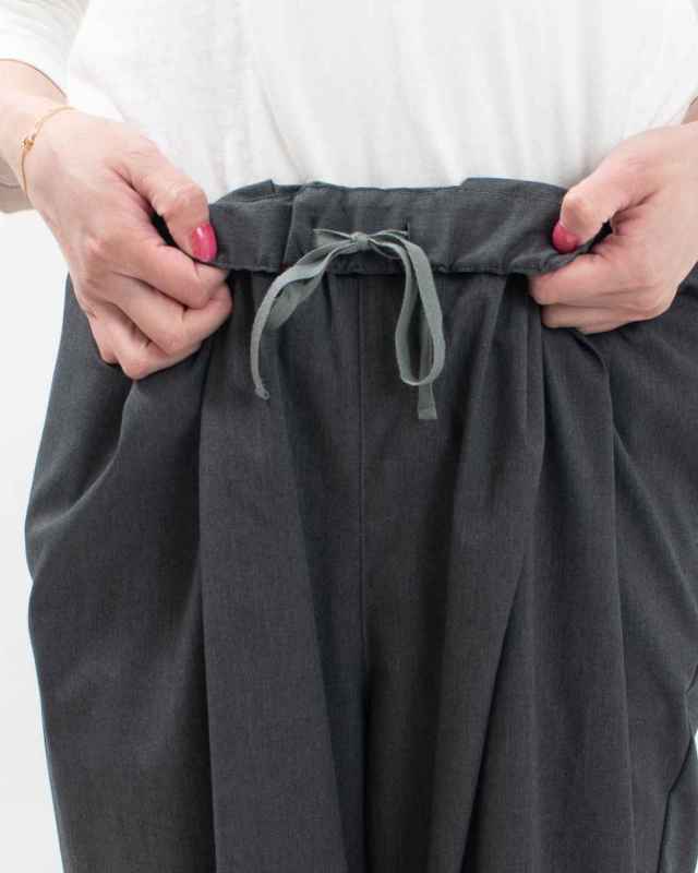 SA-35801  sabbatum T/Rファインツイルストレッチ ワイドタックイージーパンツ