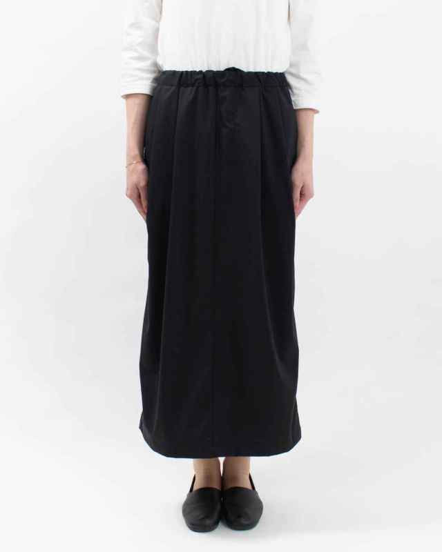 SA-35902  sabbatum T/Rファインツイルストレッチ ワイドタックタイトスカート