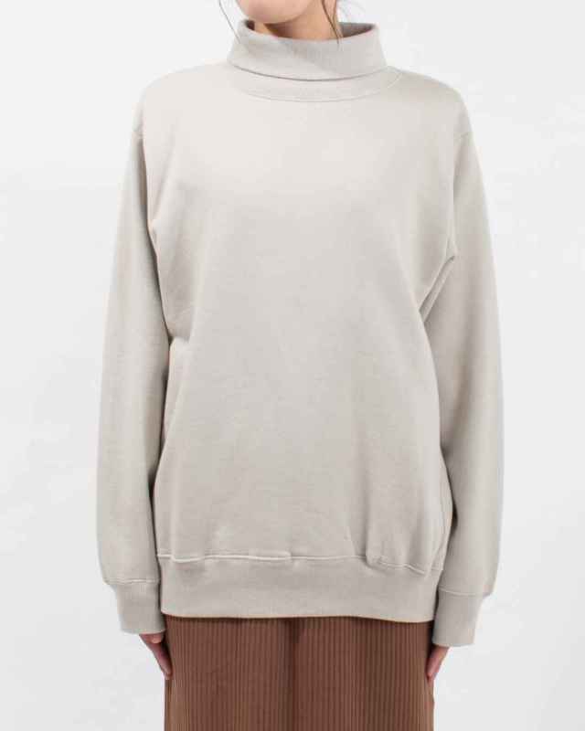 SA-36302 sabbatum 30/7裏毛サイドパネルリブタートルプルオーバー