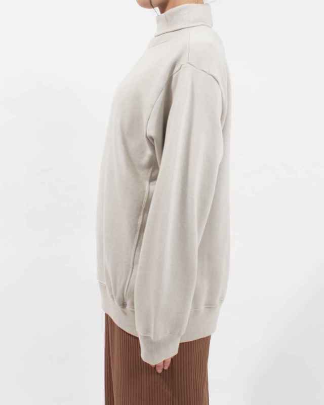 SA-36302 sabbatum 30/7裏毛サイドパネルリブタートルプルオーバー