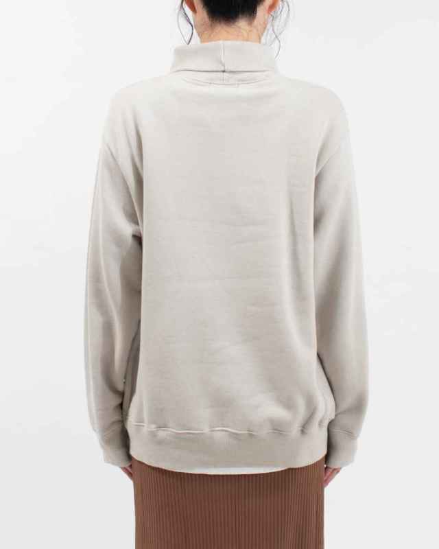 SA-36302 sabbatum 30/7裏毛サイドパネルリブタートルプルオーバー