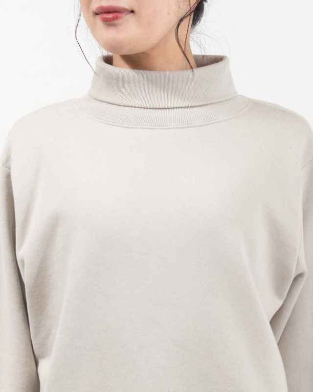SA-36302 sabbatum 30/7裏毛サイドパネルリブタートルプルオーバー