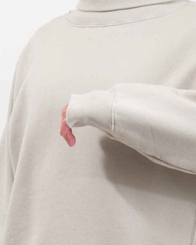 SA-36302 sabbatum 30/7裏毛サイドパネルリブタートルプルオーバー