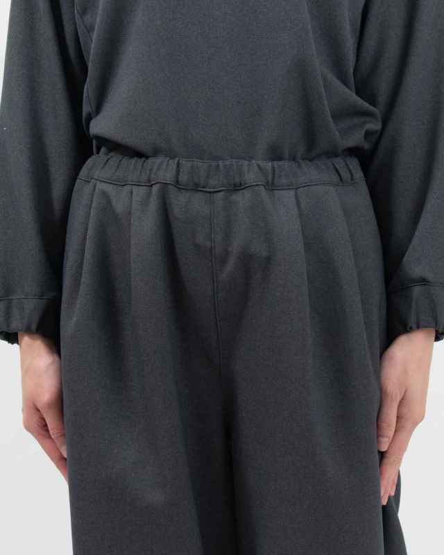 SA-36805  sabbatum ウールライクポリエステル ツータックイージーパンツ