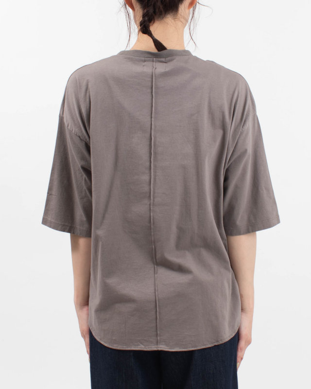 SA-37114 sabbatum 30/-BD天竺ヘムラウンドスプレー調プリントTee[ONLY DESIRE THAT YOU TRY]