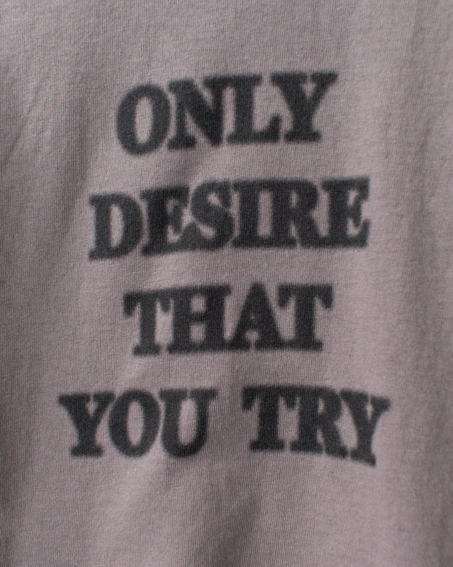 SA-37114 sabbatum 30/-BD天竺ヘムラウンドスプレー調プリントTee[ONLY DESIRE THAT YOU TRY]