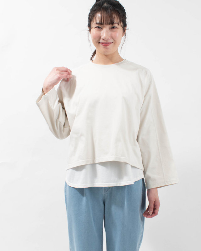 SA-37211  sabbatum ファンクショナル天竺 ヨークスリーブプルオーバー