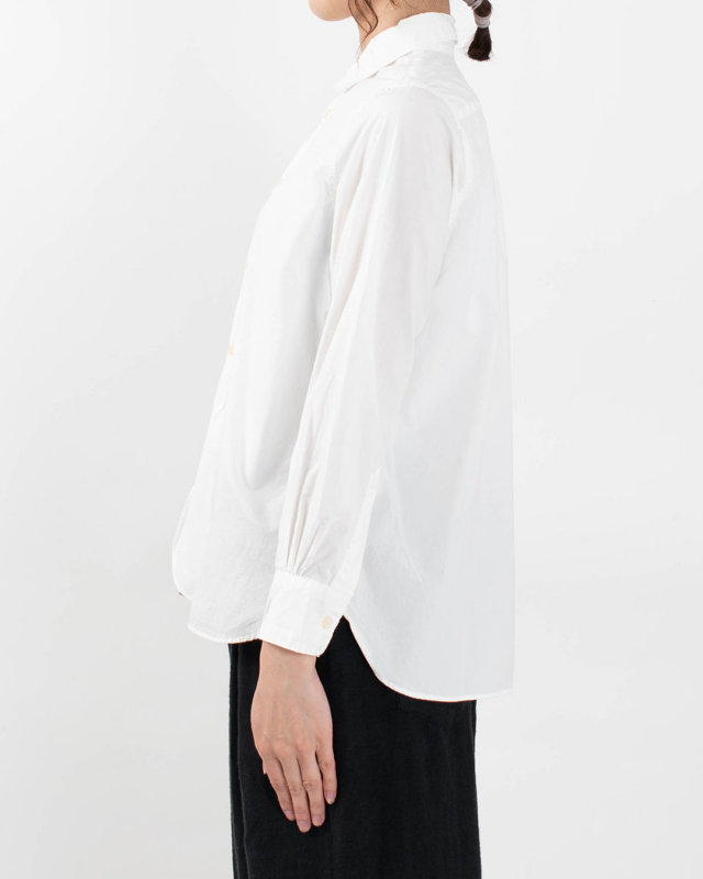 SO[ ] ラウンドヘム丸衿長袖シャツ SB-0084