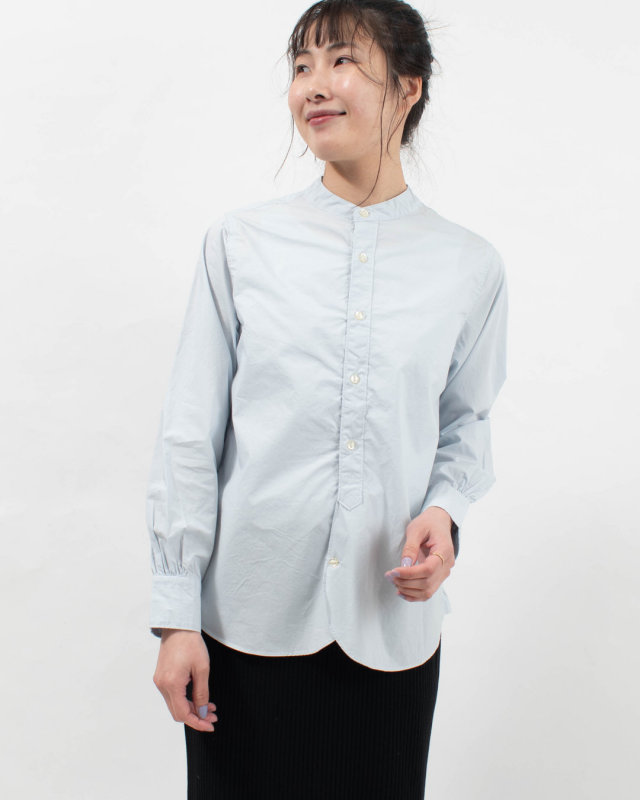 SB-0501　SO[ ] ラウンドヘムスタンド衿長袖シャツ
