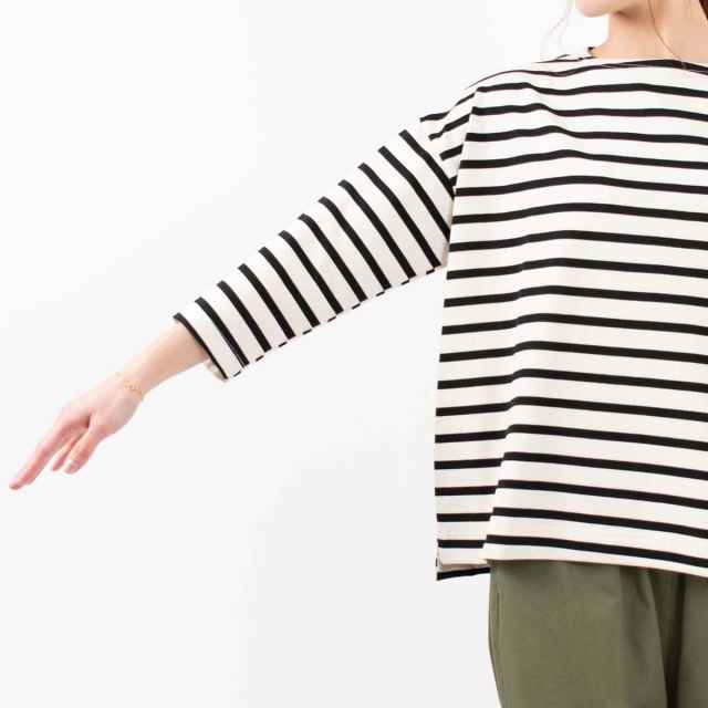 SO[ ] 7分袖ボートネックワイドT｜ナチュラルファッション・ナチュラル