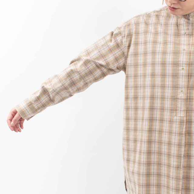 SB-1741  SO[ ] シャンブレーフロントタックチュニックシャツ
