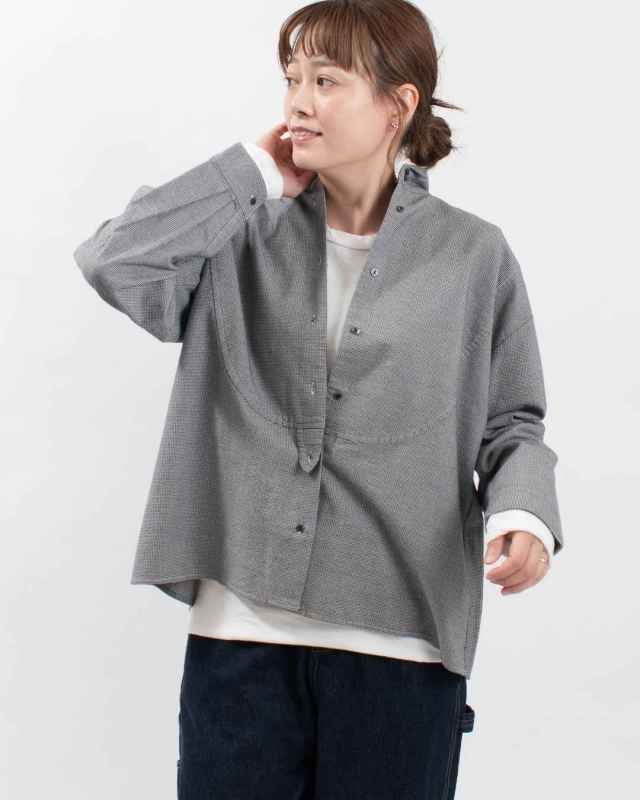 SB-1855 SO[ ] オックスヴィンテージウォッシュ ラウンド切替シャツ