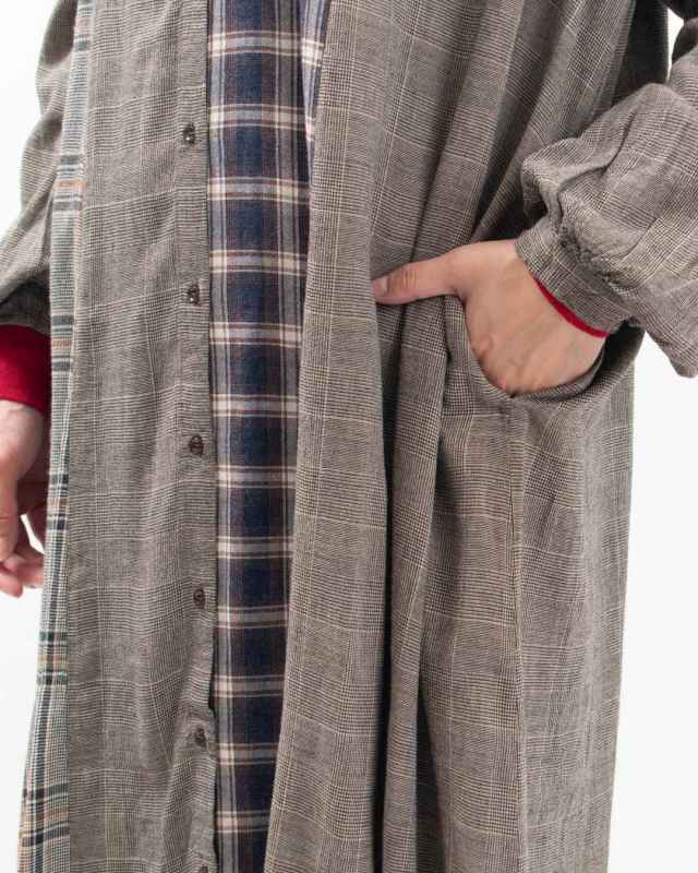 SB-1862 SO[ ] レーヨンウールガーゼ ヨークワンピース