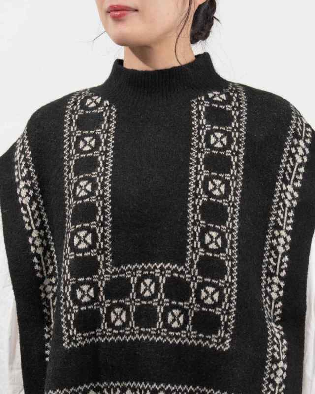 SB-1925 SO[ ] パッチワーク風ベスト