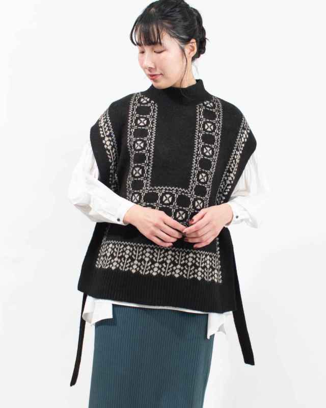 SB-1925 SO[ ] パッチワーク風ベスト