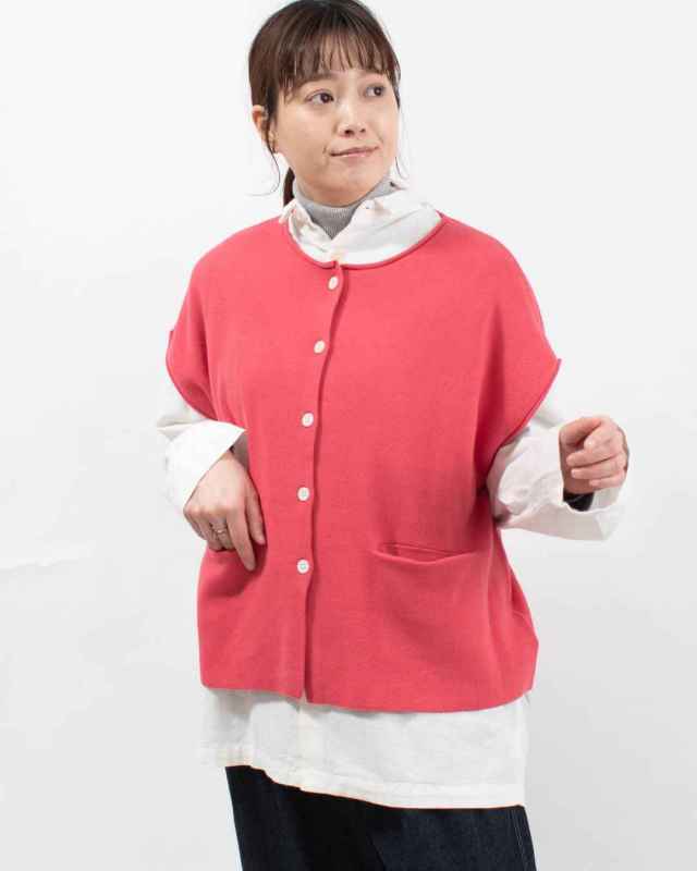 SB-1966 SO[ ] クルーネック前あきベスト