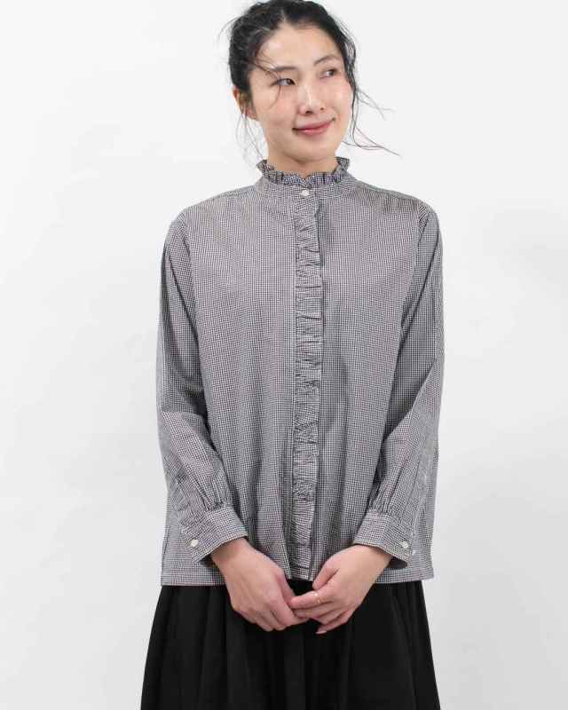 SO[ ] 60sタイプライター フリルブラウス｜ナチュラルファッション