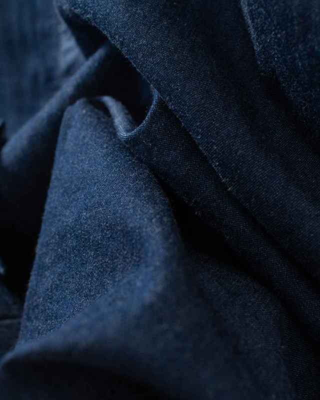 SB-1968  SO[ ] 4.5オンスライトデニム フリルブラウス