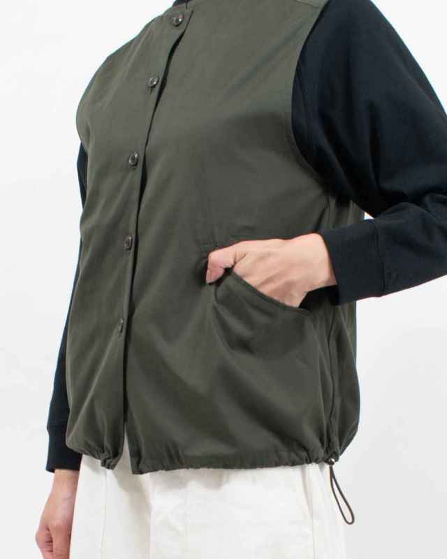 SE6011254 SUN VALLEY TCナイロンピーチ起毛ベスト