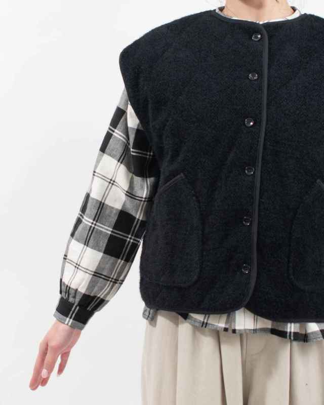 SE8101254 SUN VALLEY リブレスコール中わたキルティングベスト