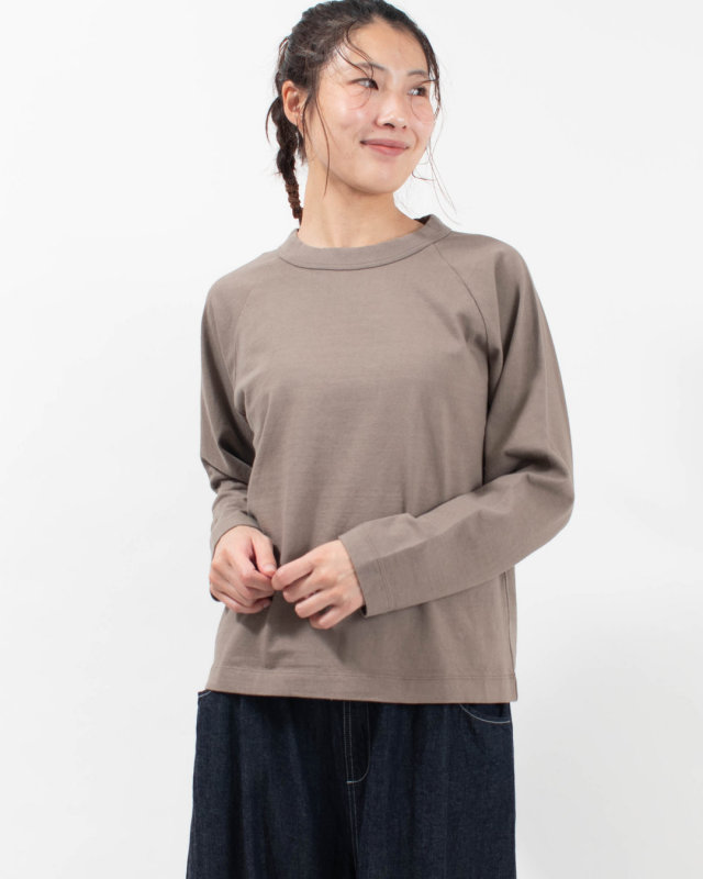 SET-3217 SETTEN CD10/1天竺 ラグラン切替長袖プルオーバー