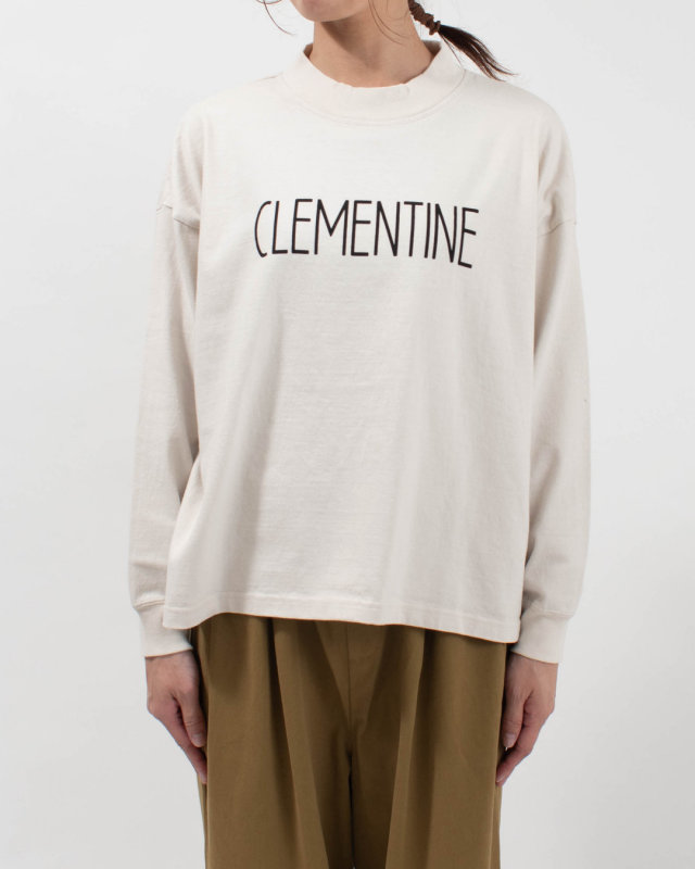 SET-3218P SETTEN CD10/1天竺 ベーシックプリントプルオーバー[CLEMENTINE]