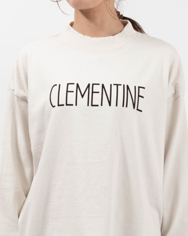 SET-3218P SETTEN CD10/1天竺 ベーシックプリントプルオーバー[CLEMENTINE]