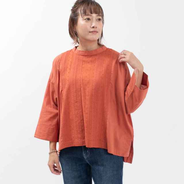 SFKT4477 LILASIC トーションレースプルオーバー