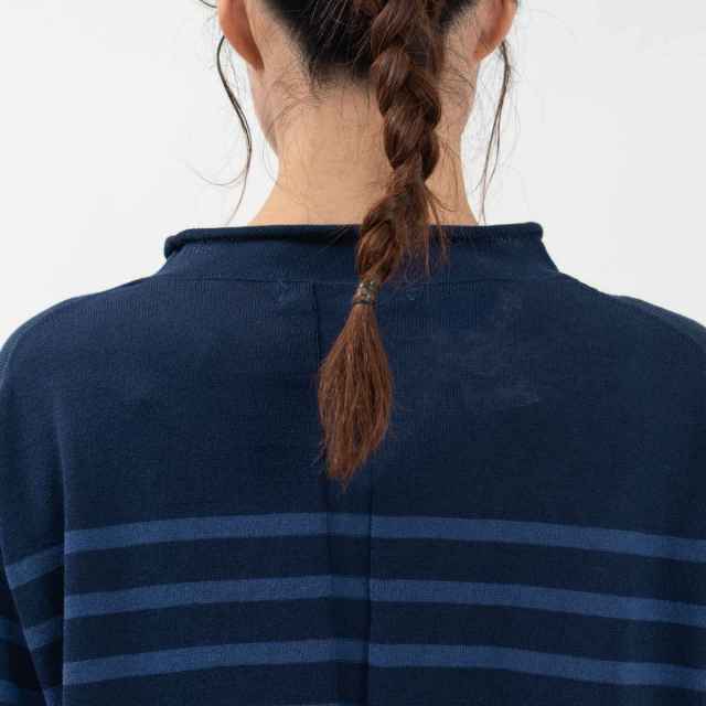 ◎極美品 micro silk fiber 希少2XLおしゃれな裏地パープル 1 体型カバー】ふわふわミックスヤーン ハイネックニット（ニット