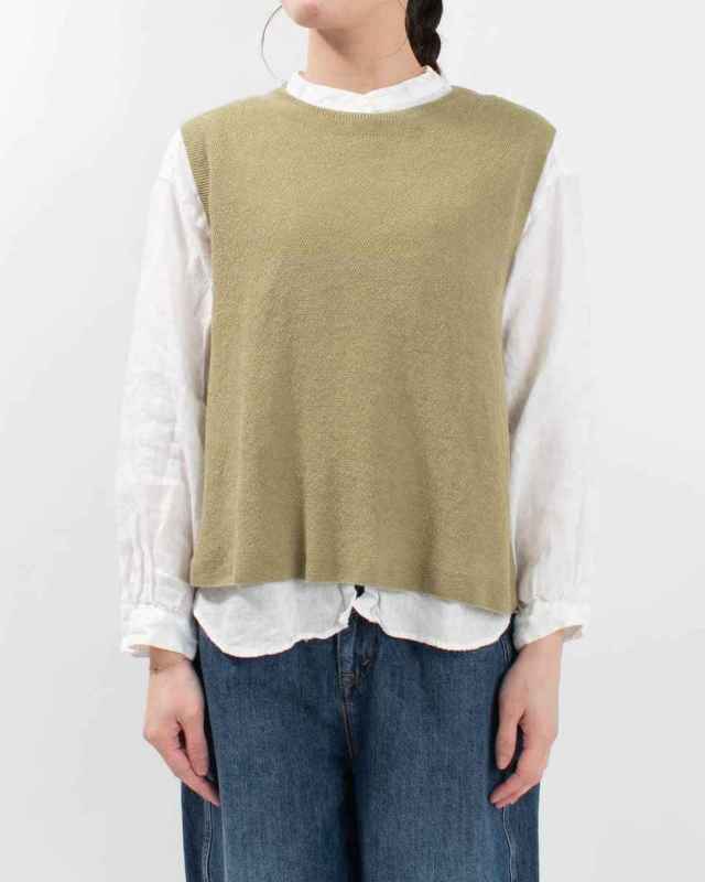 SJ-0048  SO[ ] 鹿の子柄フレアベスト