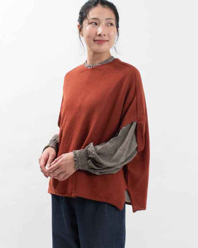 SO[ ] 2/48ハイゲージニット 軽縮ワイドベスト｜ナチュラル