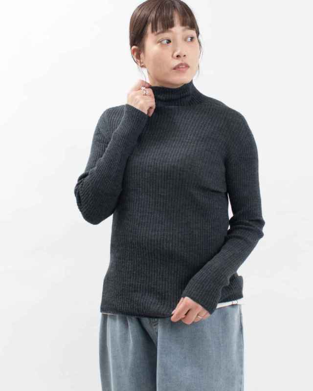 SO[ ] 2/48ハイゲージニット 軽縮ウールタートルテレコ