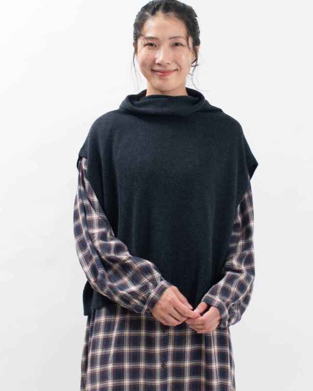 SO[ ] レーヨンウールニット オフタートルベスト