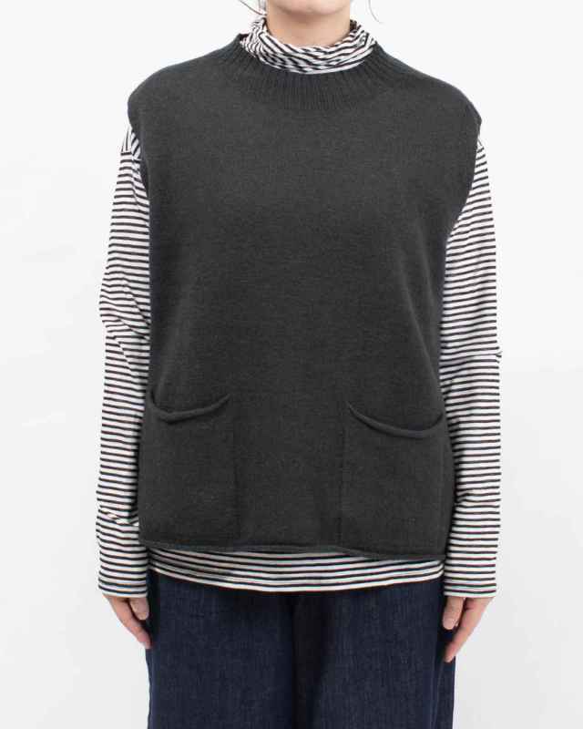 SJ-0076 SO[ ] リネンウールポケット付きベスト