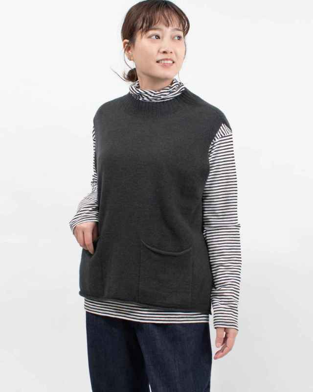 SJ-0076 SO[ ] リネンウールポケット付きベスト