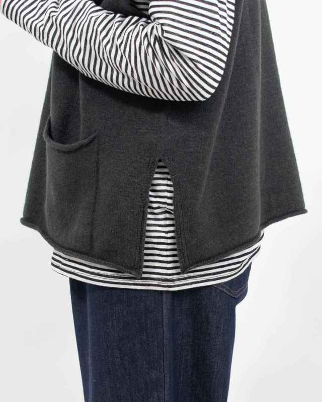 SJ-0076 SO[ ] リネンウールポケット付きベスト