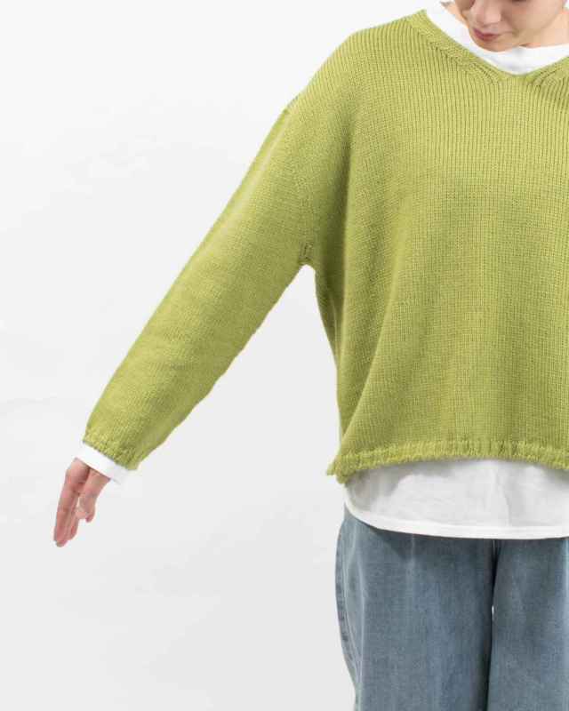 SJ-0077 SO[ ] ロービングVネックプルオーバー