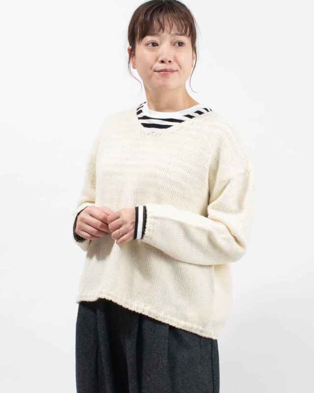 SO[ ] ロービングVネックプルオーバー