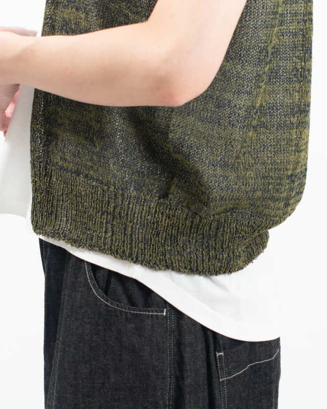 SJ-0103　SO[ ] WASHI mist １つボタンベスト