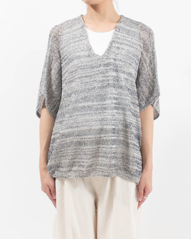 SJ-0104　SO[ ] WASHI mist Vネックドルマンプルオーバー