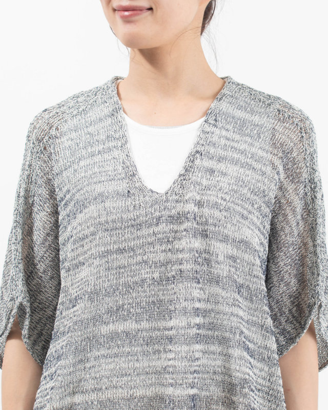 SJ-0104　SO[ ] WASHI mist Vネックドルマンプルオーバー