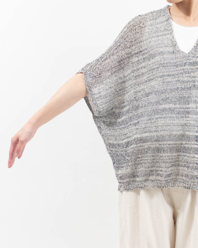 SJ-0104　SO[ ] WASHI mist Vネックドルマンプルオーバー