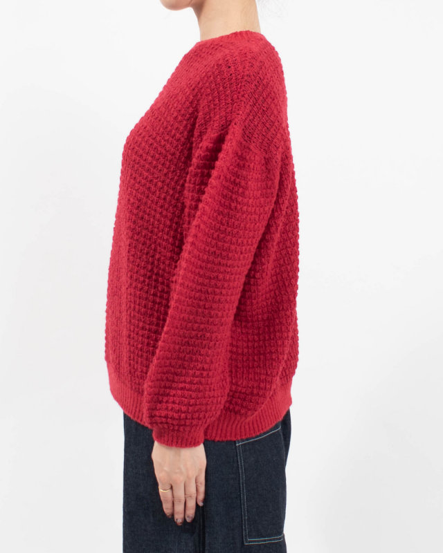 SJ-0126 SO[ ] Wool×WASHI ワッフル柄プルオーバー